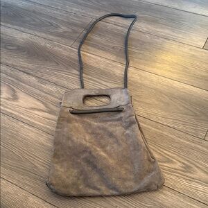 Free people Rosetta greenish Brown Suede Women's Bag